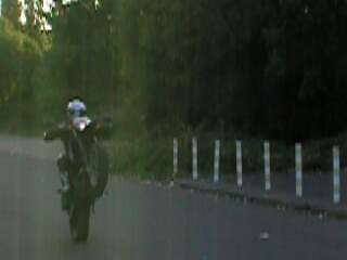 Markus beim Wheelie