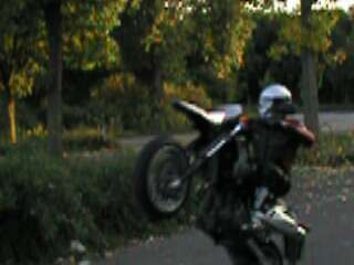 Markus beim Wheelie