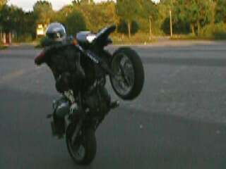 Markus beim Wheelie